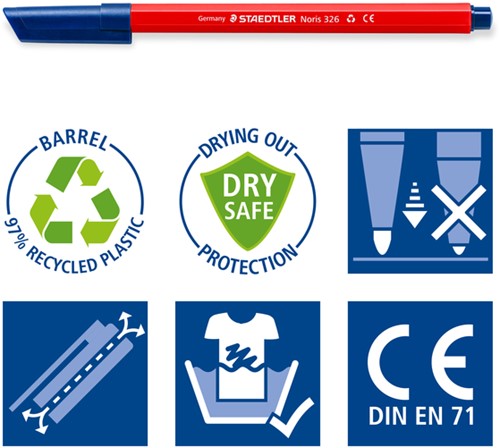 Kleurstift Staedtler Noris 326 kartonnen etui 10 kleuren-4