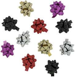 Rozetten Haza 50mm glitter assorti