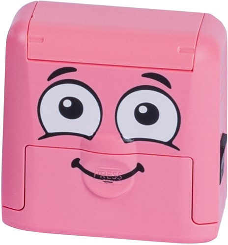 Textielstempel Colop Marky personaliseerbaar roze