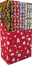 Inpakpapier Sint 200x70cm assorti