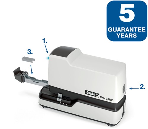 Nietmachine Rapid Contactloos Elektrisch Pro 90EC 50 vel-3