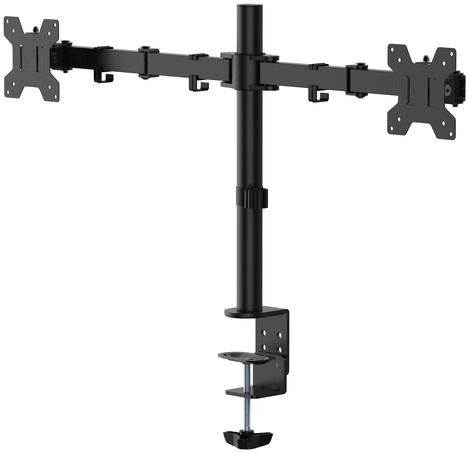 Monitorarm Quantore 2 schermen 17-27 inch zwart-3
