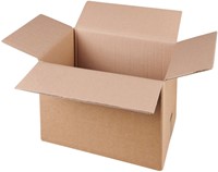 Amerikaanse vouwdoos IEZZY 425x325x300mm BC-golf bruin