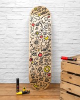 Paintmarker Uni POSCA PC8K breed schuin rood-8