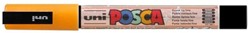 Paintmarker Uni POSCA PC3M fijn glitter oranje