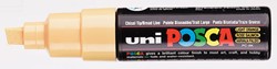 Paintmarker Uni POSCA PC8K breed schuin zalmroze