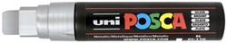 Paintmarker Uni POSCA PC17K extra breed rechthoek zilver
