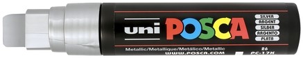 Paintmarker Uni POSCA PC17K extra breed rechthoek zilver