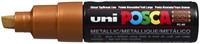 Paintmarker Uni POSCA PC8K breed schuin brons