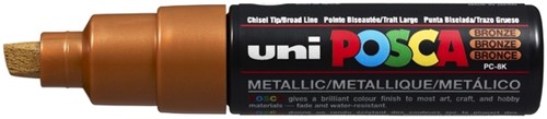 Paintmarker Uni POSCA PC8K breed schuin brons