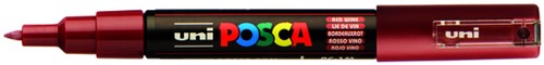 Paintmarker Uni POSCA PC1MC extra fijn wijnrood