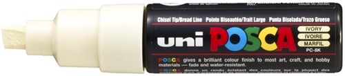 Paintmarker Uni POSCA PC8K breed schuin ivoor