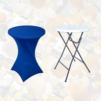 Tafelrok BRASQ voor statafel 80cm blauw-1