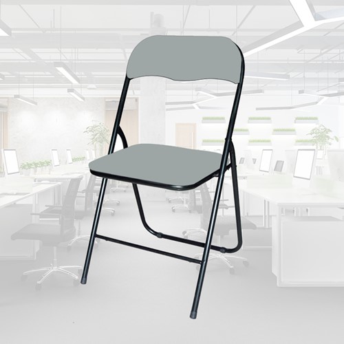 Klapstoel BRASQ FC100 grijs-zwart-2