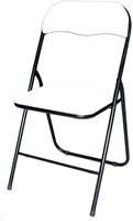 Klapstoel BRASQ FC100 Wit-zwart