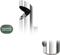 Asbak BRASQ wand AT200 RVS-3