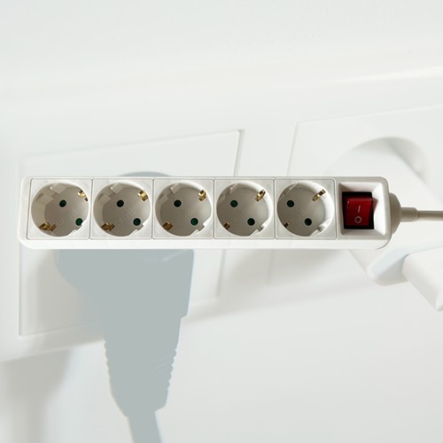 Stekkerdoos BRASQ  5 voudig 1.4 meter wit-5