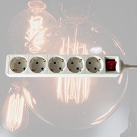 Stekkerdoos BRASQ  5 voudig 1.4 meter wit-3