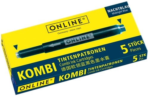 Inktpatroon Online Kombi nachtblauw doos à 5 stuks