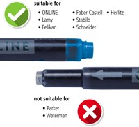 Inktpatroon Online Kombi nachtblauw doos à 5 stuks-2