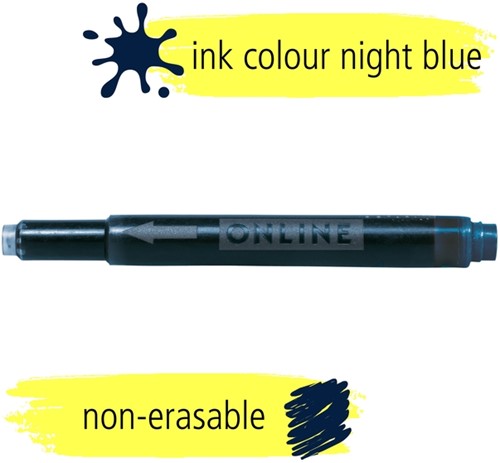 Inktpatroon Online Kombi nachtblauw doos à 5 stuks-3