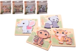 Jouéco The Wildies Family puzzel 4 ass