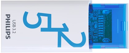 USB Stick Philips Click USB-C 512GB Ocean Blue-1
