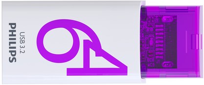 USB stick 3.2 Philips Click USB-C 64GB paars-2