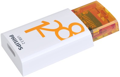 USB Stick Philips Click USB-C 128GB Sunrise Orange-3