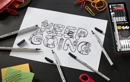 Creative Tips STABILO Arty assorti tips zwart blister à 5 stuks-2