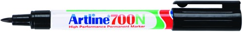 Viltstift Artline 700 rond 0.7mm zwart blister à 1 stuk-1