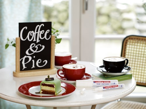 Krijtstift edding 4090 window schuin 4-15mm neon geel blister à 1 stuk-2