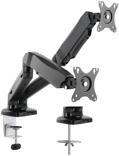 Monitorarm ACT office met gasveer 2 schermen-1