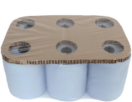 Handdoekrol Cleaninq Matic 2-laags 21cmx150m blauw-2