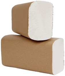 Handdoek Cleaninq H2 i-vouw 2-laags 205x240mm 25x150 vel wit-2