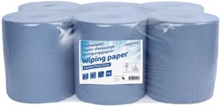 Poetspapier Cleaninq midi 1-laags 20cmx300m blauw