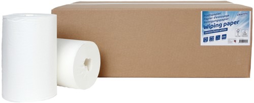Poetspapier Cleaninq M1 1-laags 12x120m wit