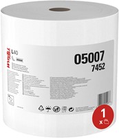 Poetsrol WypAll L40 PowerClean 1-laags 315mmx232m 750 vel wit 7452