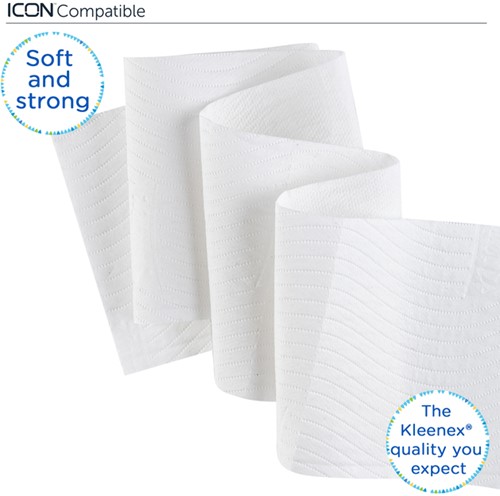 Toiletpapier Kleenex 3-laags 195vel wit 8459-3