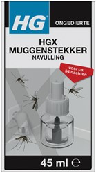 Muggenstekker HG HGX navulling 45ml