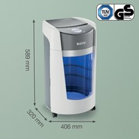 Papiervernietiger Leitz IQ OptiMax 550 Office P5 snippers 2x15mm-5