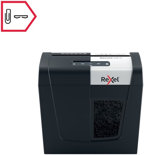 Papiervernietiger Rexel Secure MC3 P5 snippers 2x15mm-16