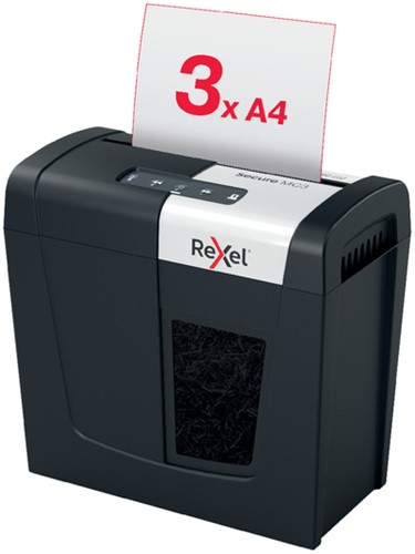 Papiervernietiger Rexel Secure MC3 P5 snippers 2x15mm-2