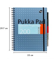 Projectboek Pukka Pad Metallic Executive A4 lijn 5-tabs 4-gaats 200 pagina's 80gr assorti-3