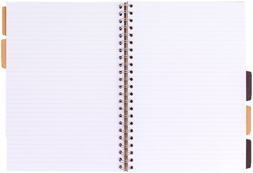 Projectboek Pukka Pad Kraft A4 lijn 5-tabs 200 pagina's 80gr-2