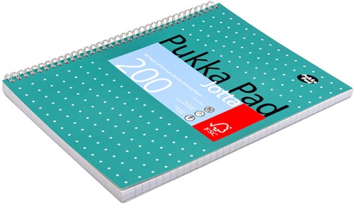 Collegeblok Pukka Pad Jotta A4 lijn 4-gaats 200 pagina's 80gr groen-3