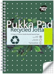 Notitieboek Pukka Pad Jotta A5 ruit 5x5mm 110 pagina's 80gr groen