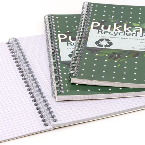 Notitieboek Pukka Pad Jotta A5 ruit 5x5mm 110 pagina's 80gr groen-3