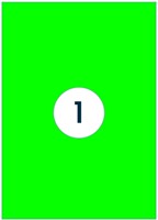 Etiket Rillprint 210x297mm fluorgroen 100 etiketten-3