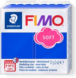 Boetseerklei Fimo soft 57 gram brilliantblauw